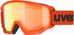 UVEX Athletic FM Fierce Red Mat/Mirror Orange Occhiali da sci