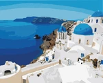 Centrum Malování podle čísel Santorini 40 x 50 cm