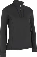 Callaway Womens Solid Sun Protection 1/4 Zip Caviar L