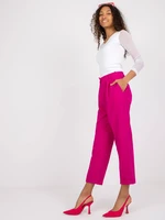 Pantaloni da donna  Fashionhunters Fuchsia