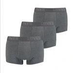 3PACK pánské boxerky Levis šedé