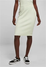 Women's ribbed midi skirt light mint