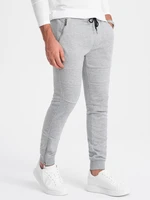 Ombre Men's jogger sweatpants - grey melange