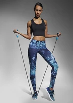 Bas Bleu LAGUNA elastic sports leggings with a fashionable print