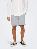 Light grey men's brindle shorts ONLY & SONS Mark - Men