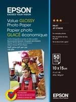 Epson Value Glossy Photo Paper, bílý lesklý foto papír, 10x15cm, 183 g/m2, 50 ks, C13S400038