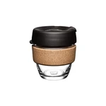 Czarny/brązowy kubek podróżny 227 ml Brew Cork Black S – KeepCup