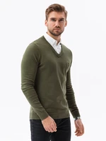 Ombre Men's sweater with white collar