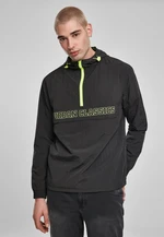 Contrasting tug-of-war jacket black/electric lime