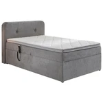 Carryhome POSTEL BOXSPRING, 100/200 cm, textil, světle šedá