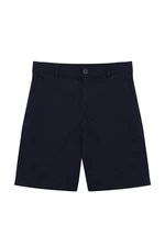 Trendyol Navy Blue Slim Fit Gabardine Woven Shorts & Bermuda