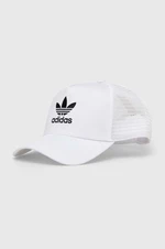 Kšiltovka adidas Originals bílá barva, s aplikací, IS3015