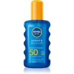 Nivea SUN Protect & Dry Touch neviditelný sprej na opalování SPF 50 200 ml