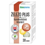 EDENPHARMA Železo plus kyselina listová vitamín C tablety 30 ks