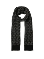 Michael Kors Scarf - B0LD MK DOT SCARF black