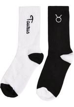 Zodiac Socks 2-Pack Black/White Taurus