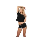 Women's French Terry Hotpants blk/wht