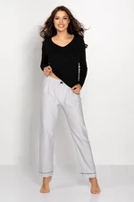 Simple Beauty Black and Grey Pajamas