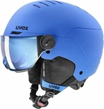 UVEX Rocket Junior Visor Blue Matt 54-58 cm Kask narciarski