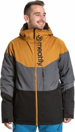 Meatfly Hoax Premium SNB & Ski Jacket Wood/Dark Grey/Black M Chaqueta de esquí