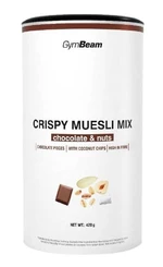 GYMBEAM Crispy Muesli Mix čokoláda a oříšky 420 g