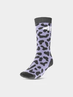 Dívčí lyžařské ponožky - fialové