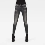 G-STAR Rifle - Arc 3D Mid Skinny Wmn čierne