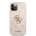 Zadní kryt Guess Big 4G Metal Logo Case pro Apple iPhone 12 Pro Max, růžová