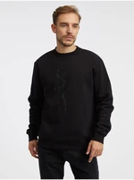 Black Mens Sweatshirt KARL LAGERFELD - Men