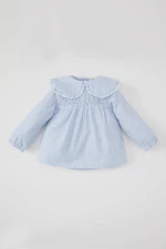DEFACTO Baby Girl Baby Collar Flared Poplin Shirt
