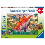 Ravensburger Puzzle Svet dinosaurov 2 x 24 dielikov