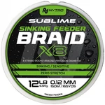 Nytro šňůra sublime x8 sinking feeder braid 150 m - 0,12 mm 5,9 kg