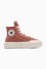 Semišové tenisky Converse Chuck Taylor All Star Cruise oranžová barva, A10437C