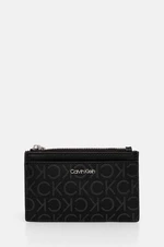 Peňaženka Calvin Klein dámska, čierna farba, K60K612434