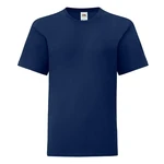 Navy blue children's t-shirt in combed cotton Fruit of the Loom