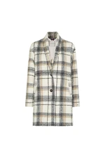 Tommy Hilfiger Kabát - WOOL BLEND BOUCLE COAT karo