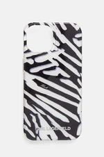 Obal na telefon Karl Lagerfeld iPhone 15 / 14 / 13 6.1 černá barva, KLHCP15SHZBPKCCK