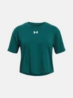 Under Armour UA Crop Sportstyle Logo SS Triko dětské Modrá