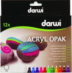 Darwi Acryl Opak Marker Set Ensemble de marqueurs acryliques 12 x 6 ml