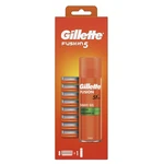 GILLETTE Fusion5 Náhradná hlavica 8 ks + Fusion Gél na holenie 200 ml