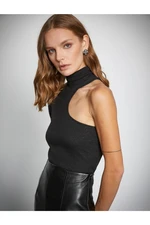 Koton Melis Ağazat X - Window Detail Turtleneck Blouse