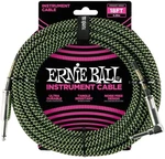 Ernie Ball P06082-EB Čierna-Zelená 5,5 m Rovný - Zalomený