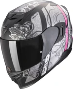 Scorpion EXO 520 EVO AIR FASTA Matt Black/Silver/Pink XS Casco