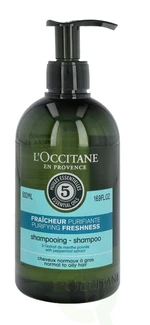 L`Occitane en Provence Šampon pro normální až mastné vlasy Purifying Freshness (Shampoo) 500 ml