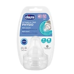 Chicco Dudlík na láhev Perfect 5 Well-Being rychlý průtok 2 ks