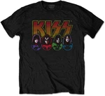 Kiss T-shirt Logo Faces & Icons Black L