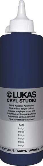 Lukas Cryl Studio Acrylic Paint 500 ml Indigo Pintura acrílica