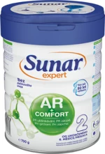 SUNAR Expert AR+Comfort 2 pokračovacie dojčenské mlieko pri grckaní, zápche a kolikách 700 g