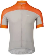 POC Essential Road Logo Jersey Zink Orange/Granite Grey M Maillot de ciclismo