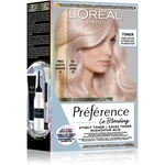 L’Oréal Paris Préférence Le Blonding Toner kyslý toner neutralizujúci mosadzné podtóny odtieň 02 Pearl Blonde 1 ks